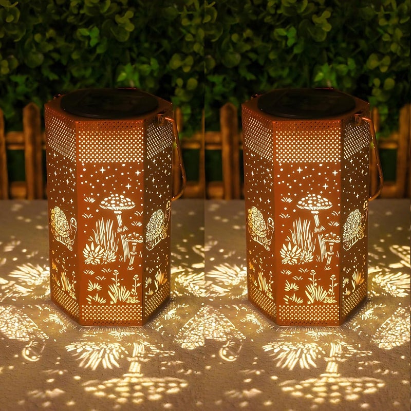 Opjoy 2 Pack Turtles Solar Lantern Outdoor Waterproof - Mothers Day Gifts for Mom Grandma - Birthday Day Gifts for Women, Garden Decor Solar Lights Outdoor - Image 1
